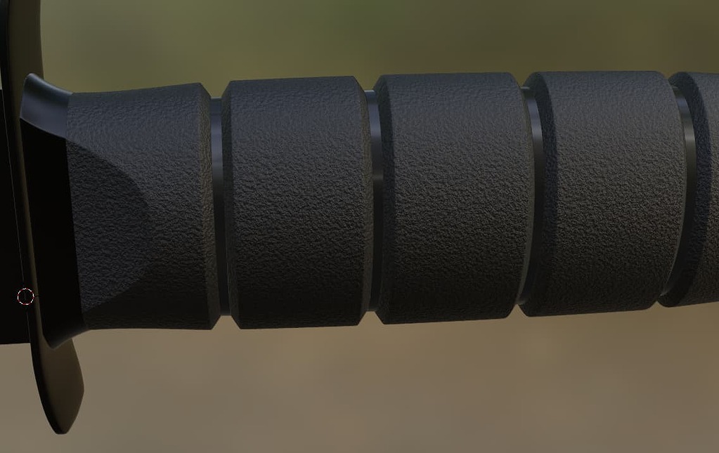 Textures on knife handles messing up Art Design Support Developer