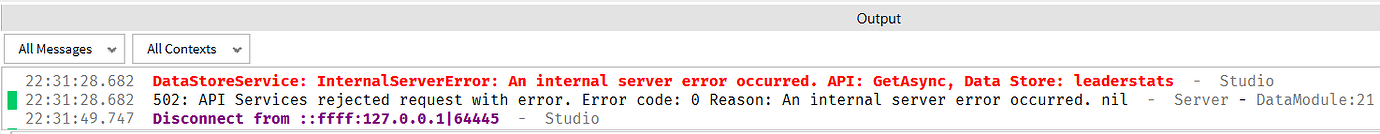 Datastore Broke - Scripting Support - Developer Forum | Roblox