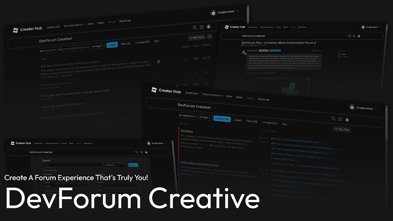 DevForum Creative - A Fully Customizable Forum Experience! - Community ...