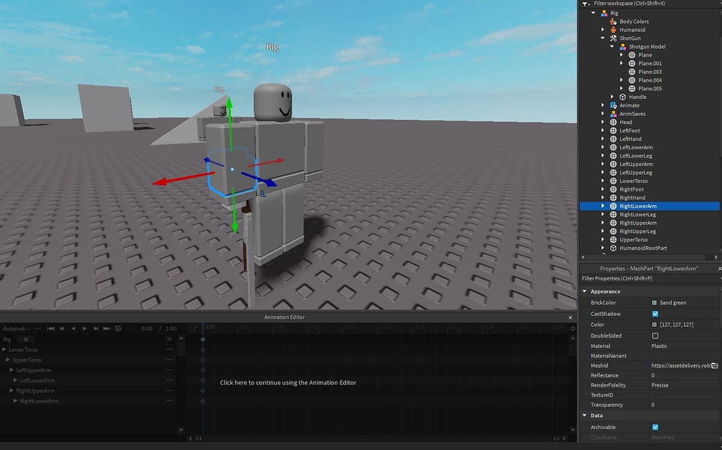 Unable to move body parts in animation editor - Art Design Support ...