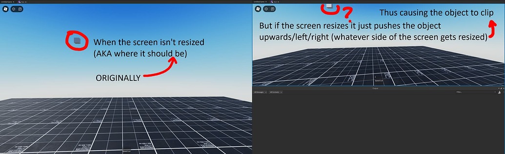 3D GUI won't stay onscreen - Scripting Support - Developer Forum | Roblox