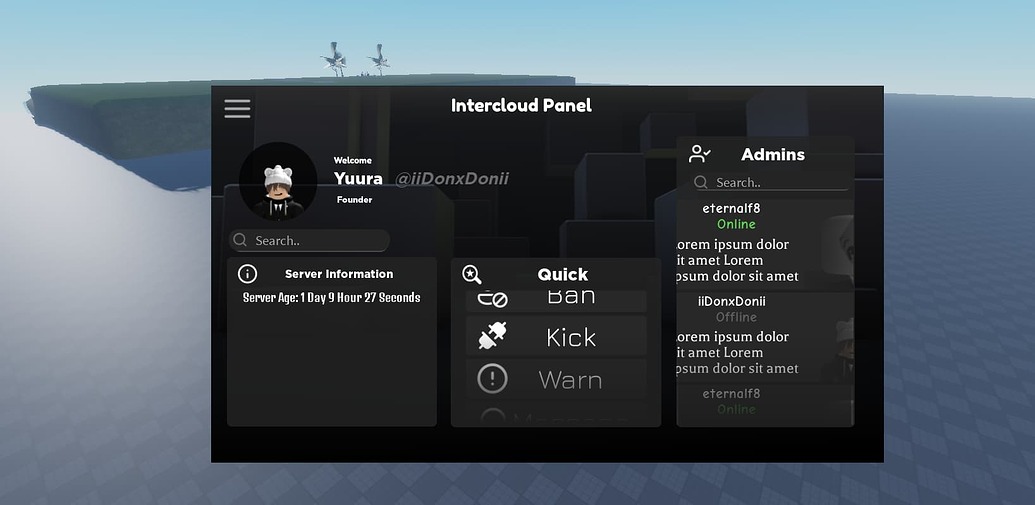 Feedback on my new Admin Panel - Creations Feedback - Developer Forum ...