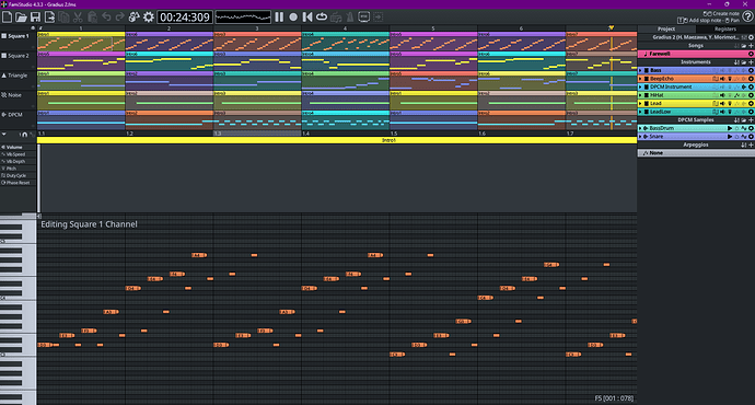 Old chip fake delay/reverb from Gradius Soundtrack