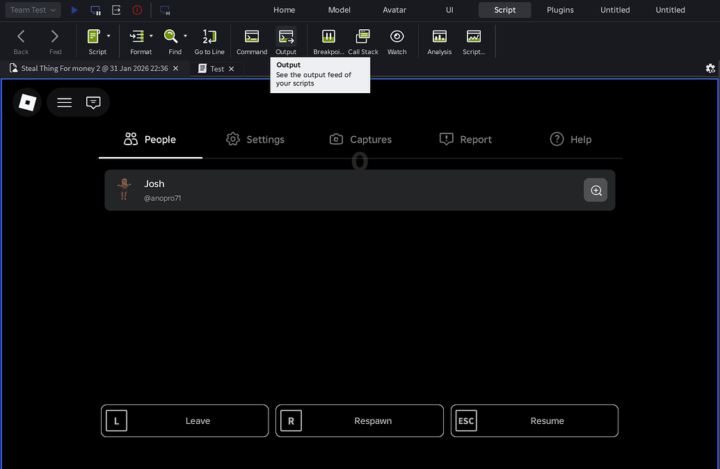 My Scripts Aren't Running In Team test - Studio Bugs - Developer Forum ...