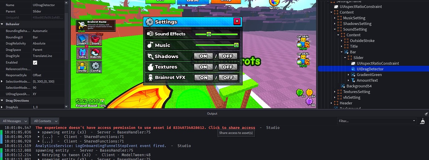 UI Drag Detector not working - Game Design Support - Developer Forum ...