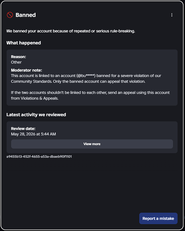 My Account Was Banned for Being Linked to an Account I Do Not Own or ...