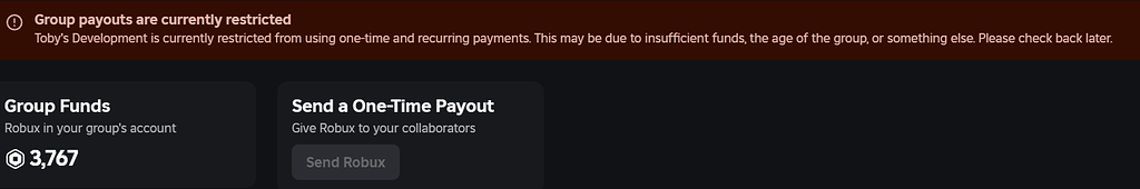 Group payouts are currently restricted what does this mean? - Platform ...
