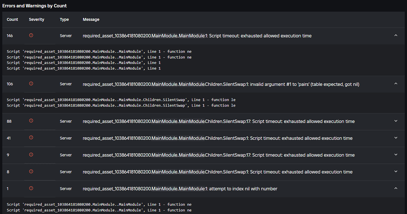 Peculiar errors about "MainModule" - Engine Bugs - Developer Forum | Roblox