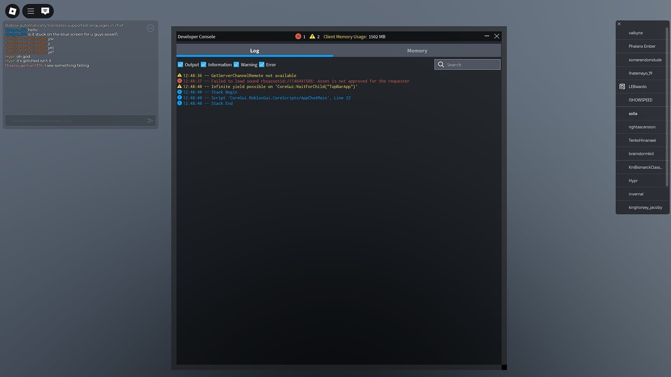 GetServerChannelRemote warning - Engine Bugs - Developer Forum | Roblox