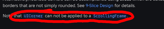 UICorners do NOT work with ScrollingFrames - Studio Bugs - Developer ...