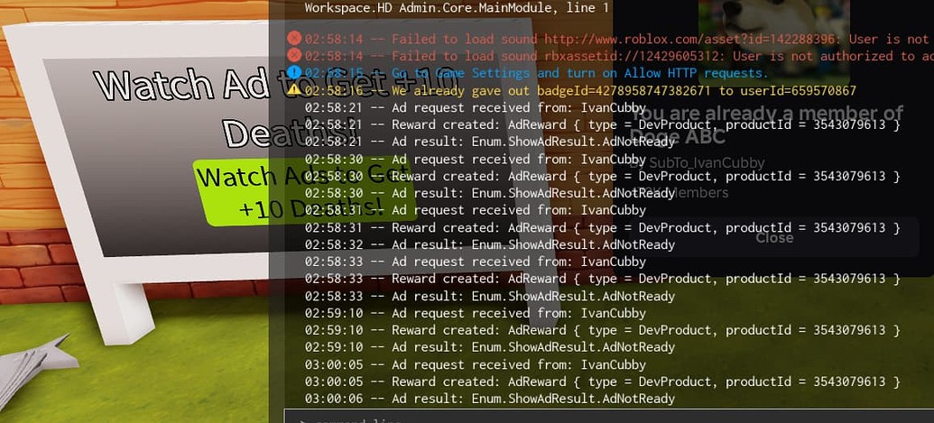 Ad Not Ready issue - Platform Usage Support - Developer Forum | Roblox