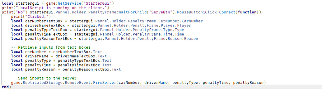 Button click not being detected - Scripting Support - Developer Forum ...