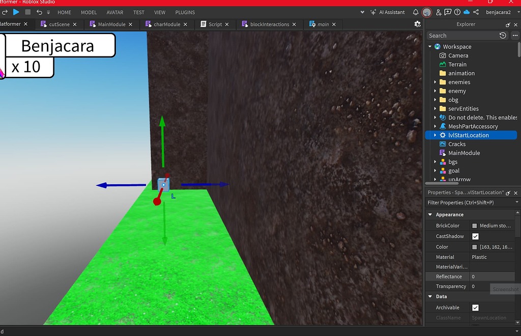 Studio scripts not knowing a part thats in the workspace exists ...