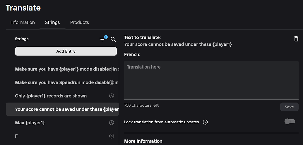 Automatic Text Capture capturing static text as {player} parameter ...