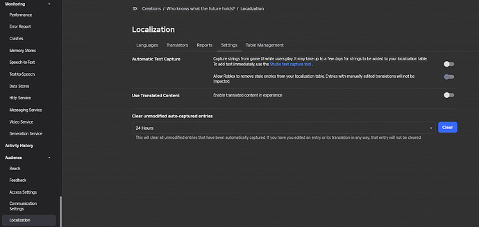 localization off