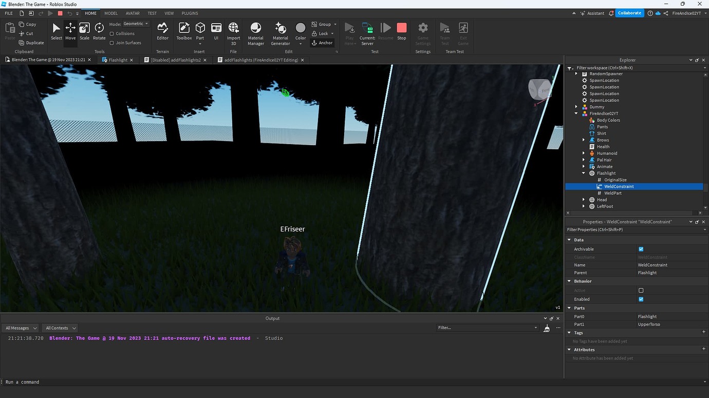 Object attached to character - Scripting Support - Developer Forum | Roblox