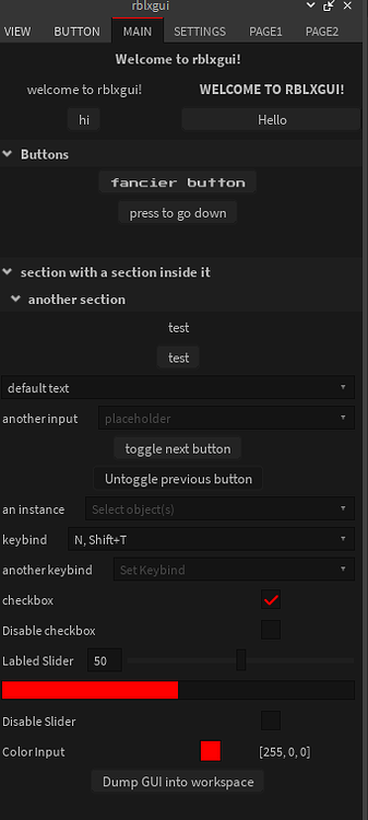 RBLXGUI v.1.0.4 | Studio-like GUI Library that emulates the standard ...