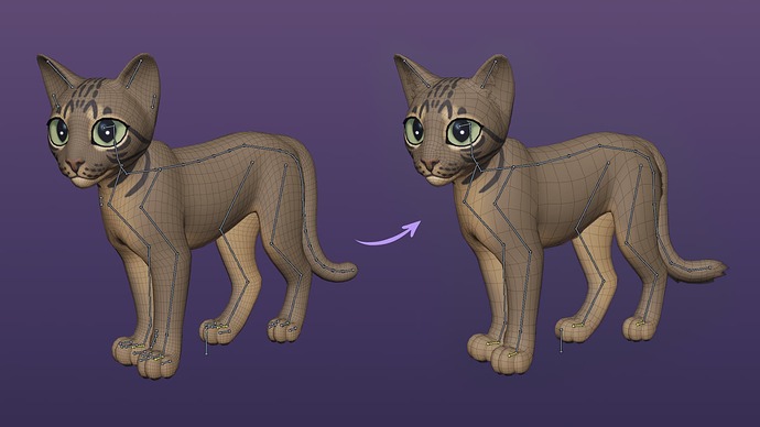 Bavelly_High-low_poly_bone