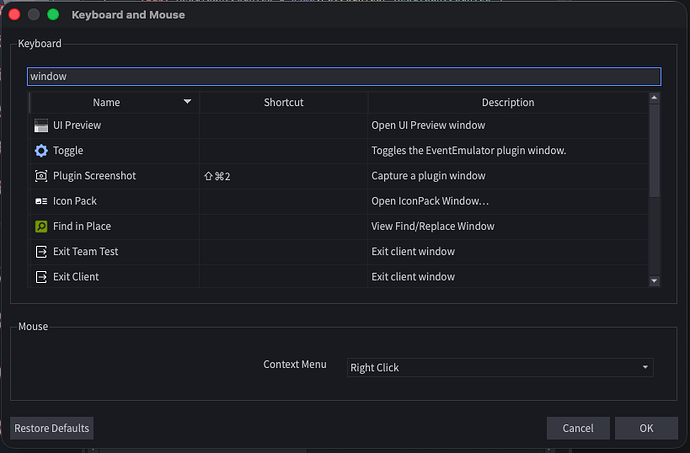 Configure Shortcuts