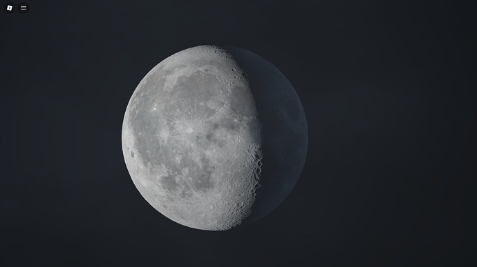 Close-up of the moon on that night
