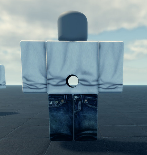 How do I create a hole on a R6 rig torso, while it being compatible ...