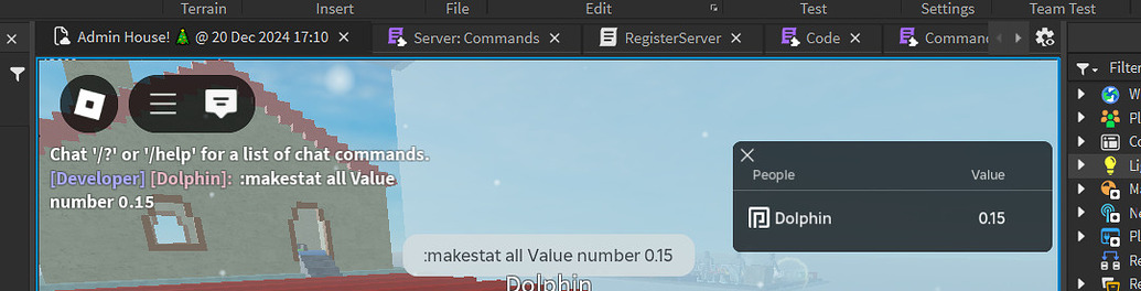NumberValue not being created in live game - Scripting Support ...