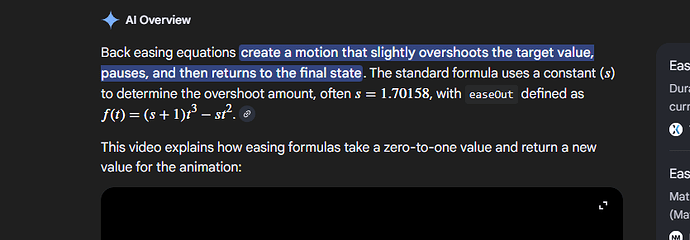 Easing Style Back Provide the equations used for easing styles - Documentation Features ...
