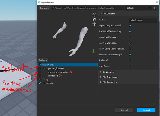 Error importing a model - Building Support - Developer Forum | Roblox