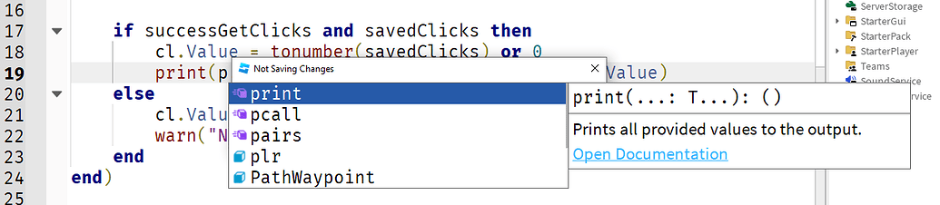 Studio breaking when changing script while testing - Studio Bugs ...