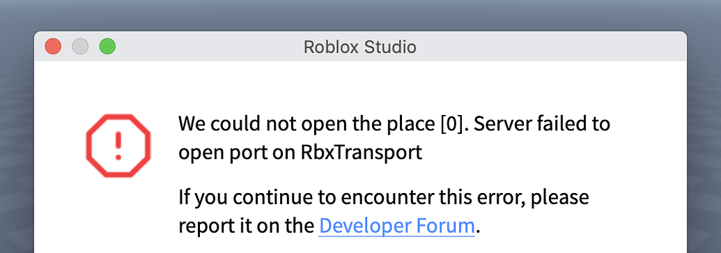 Error loading PlaySolo error for macOS - Studio Bugs - Developer Forum ...