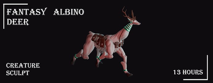 ALBINO DEER-BANNER