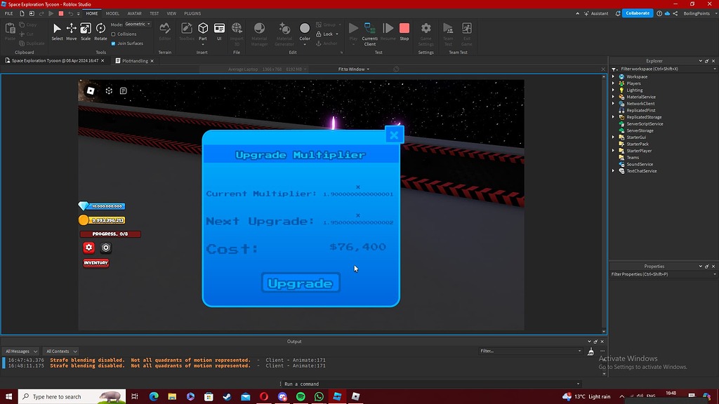 I think my script is broken? But not sure - Scripting Support ...
