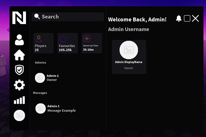 Admin Panel - WIP - Creations Feedback - Developer Forum | Roblox