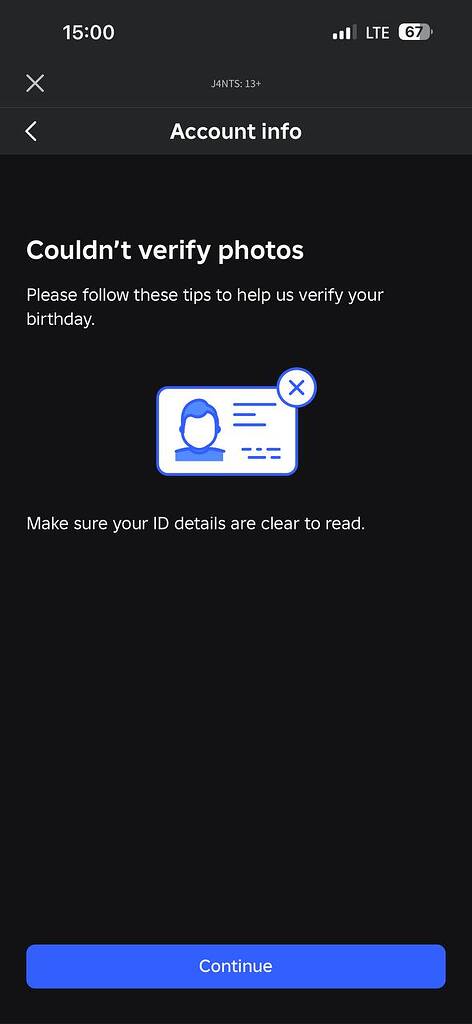 Roblox ID Verification failing on vertical IDs - Roblox Application and ...