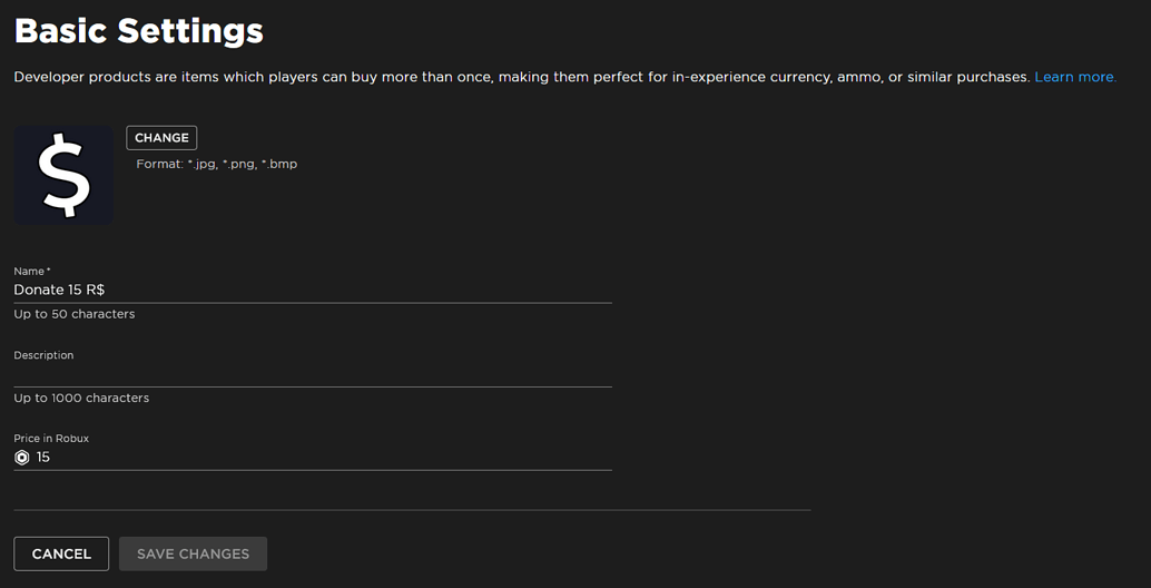 Dev product "not for sale"? - Scripting Support - Developer Forum | Roblox