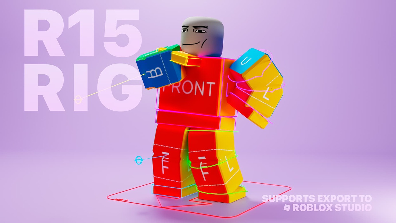R15 Rig for Blender 4.0+ (FK/IK switching) - Community Resources ...