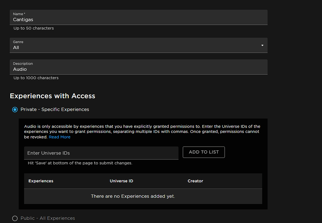How can I make my audio public on the marketplace? - Platform Usage ...