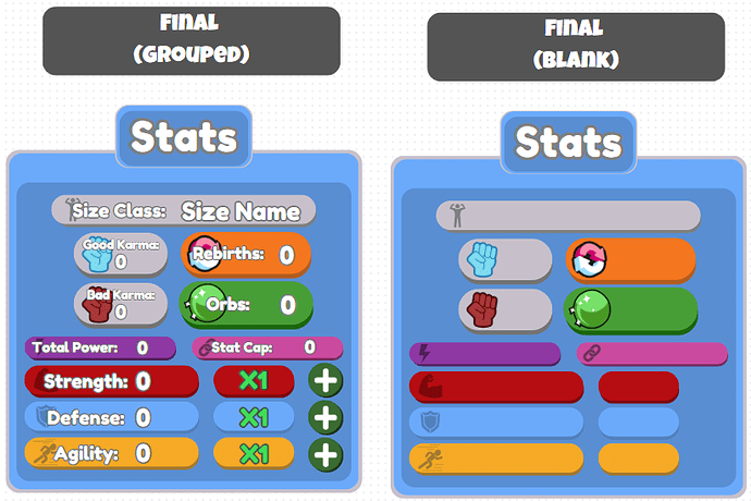 stats menu maybe done