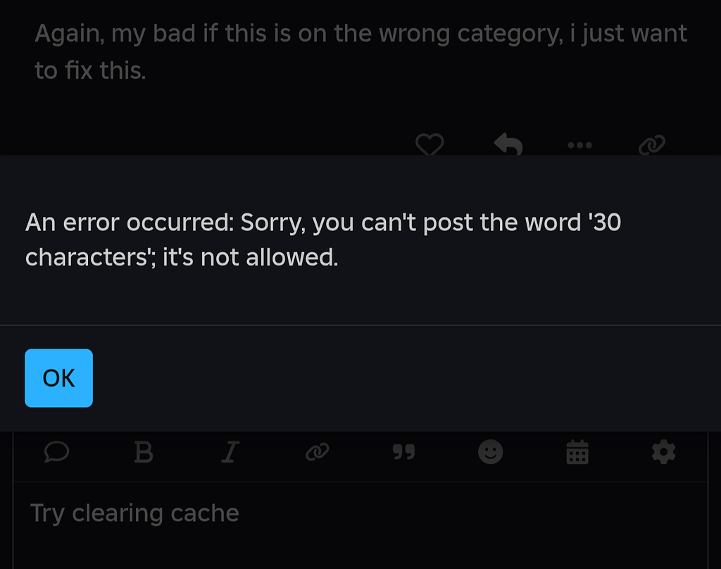 Weird error I guess? - Forum Bugs - Developer Forum | Roblox