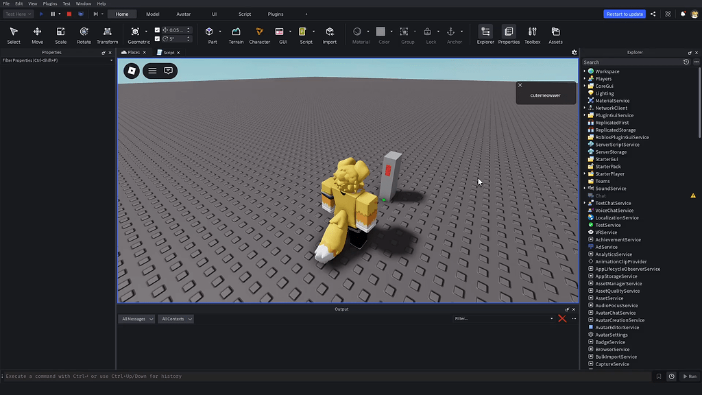 Issue with a tool using an attached RopeConstraint - Scripting Support ...