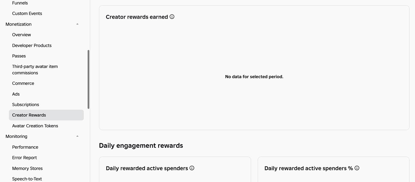Creator Rewards Problem - Creations Feedback - Developer Forum | Roblox