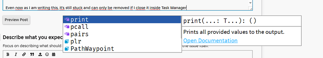 Studio breaking when changing script while testing - Studio Bugs ...