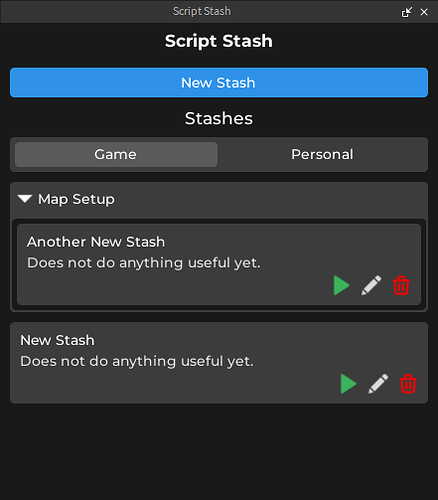 [PLUGIN] Script Stash - Save, edit, share, and run your command scripts ...