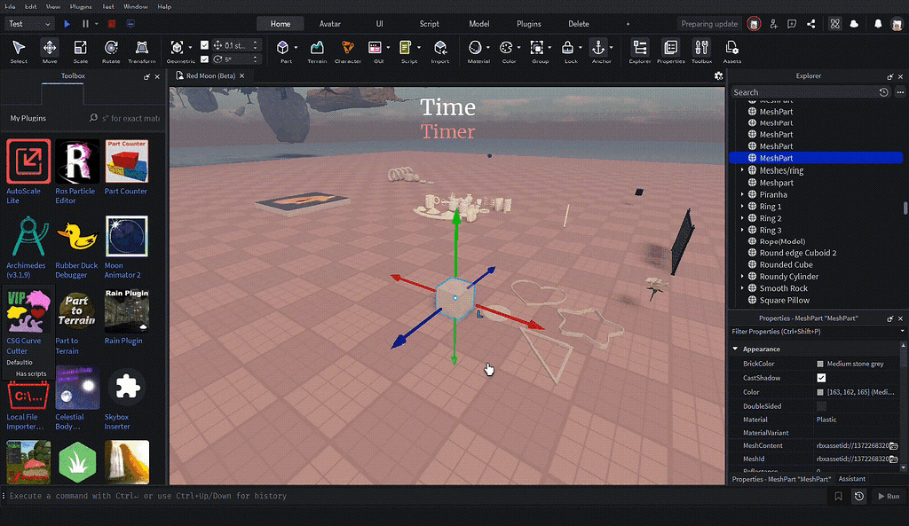 Scale/Move/Rotate UI Not Responding - Studio Bugs - Developer Forum ...