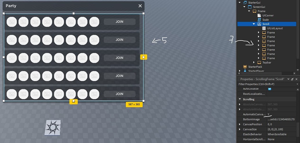 AutomaticCanvasSize Working with UIListLayout and UIScale Causes Wrong ...