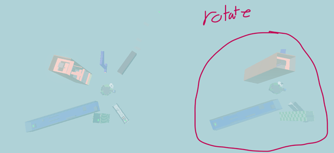 How to rotate A bunch of different parts around one part - Scripting ...