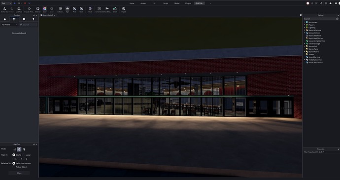 Toolbox does not display any items from the My Models, Packages ...
