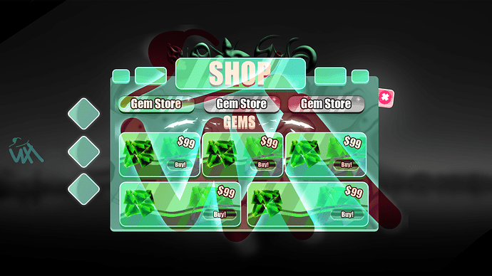 shop ui green