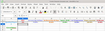 Creator Reward Calculator Screenshot