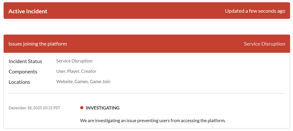 PLATFORM WIDE OUTAGE ERROR 9007 SERVICE INSTANCES visual data 4